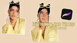 HOW TO DRAW DIXIE D’AMELIO ON PROCREATE ✨ | tutorial