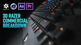 3D Keyboard Commercial Tutorial in Cinema 4D, Octane Render, After Effects