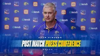 Simpson post-match v Crows