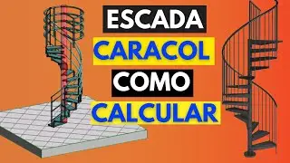 COMO FAZER A ESCADA CARACOL DE FERRO I Veja os detalhes, tipos materiais e cálculo do piso e espelho