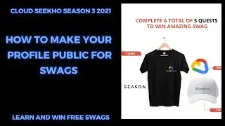 How To Make Your Profile Public And Submit Form For Swags | CloudSeekho Season 3 2021