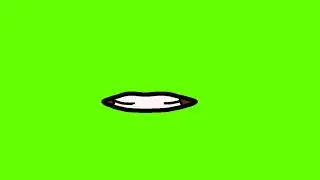 Free green screen mouth movement animation