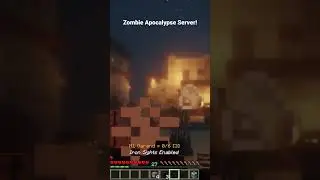 Zombie Apocalypse Server! #shorts #minecraft