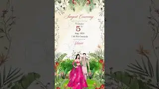 Animated Wedding Invitation | Indian Wedding Invitation | WhatsApp Invitation Video