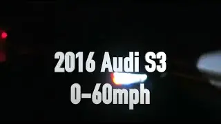 2016 Audi S3 0-60mph with Launch Control - Vbox