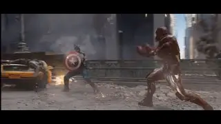 Thor and Tony using Steve's shield.