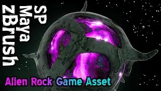 Alien Planet - Game Asset Full Pipeline (zBrush, Maya, Substance)