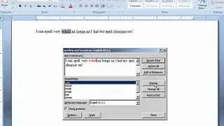 Word 05 - Spell Check, Synonyms