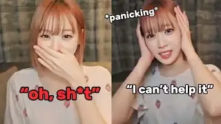 CHAEWON panicking when she accidentally cursed in her live (she scolded fearnots)