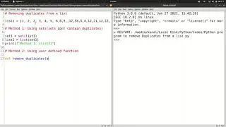 How to REMOVE DUPLICATES from a list | Python