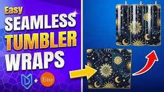 How To Make Seamless Tumbler Wraps For Etsy Using AI | Step By Step Design Tutorial