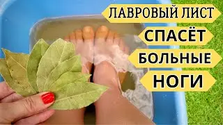СОСЕДКА так СПАСЛА Больные ноги! Лавровый лист ВЫТЯГИВАЕТ из ног всю БОЛЬ.