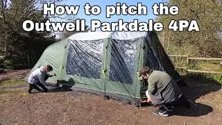 How to pitch the Outwell Parkdale 4PA | Pitching Timelapse