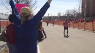 Jennifer Bradley at the finish line
