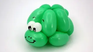 How to make a balloon turtle bracelet, twisting tutorial.