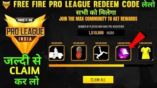 FREE FIRE PRO LEAGUE REDEEM CODE 4JULY