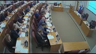 Депутат Илюхин на сессии Северодвинского горсовета обозначает "ущербное направление"
