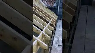 timber frame build and a hand cut pitched roof