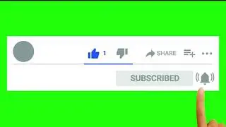 Green Screen YT Subscribe, Bell, Like Without Name | Chroma Key | Copyright Free | Pasvan Bros.