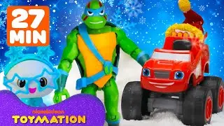 Holiday Adventures with Blaze, TMNT & Loud House Toys! ❄️ | 27 Minute Compilation | Toymation