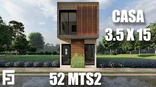 Casa 3.5 x 15 Metros  / House 3.5 x15  Mts