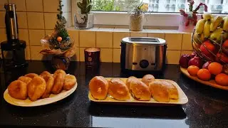 Vlog 🇩🇪 Пышное Домашние Дрожжевое Тесто  /Пирожки с вишней 🍒и с картошкой 🥔