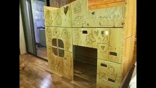 Детская кроватка-домик своими руками на станке с ЧПУ.