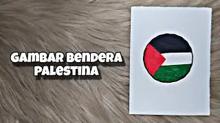 menggambar bendera palestina 🇵🇸 dan Indonesia 🇮🇩