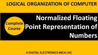Normalized Floating Point Number Representation | floating point arithmetic  operations