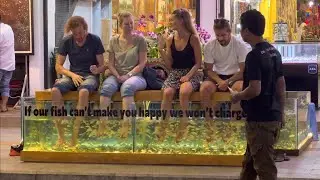 Fish massage in Siem Reap Cambodia