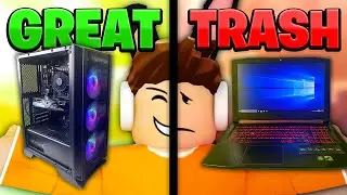 MY NEW PC vs MY OLD LAPTOP! - Roblox Jailbreak
