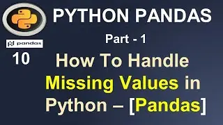 Python Pandas Tutorial: How to handle missing values in Pandas - Part -1 #10
