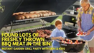 Dumpster Diving (Germany) : FOUND LOTS OF FRESHLY THROWN BBQ MEAT IN THE BIN
