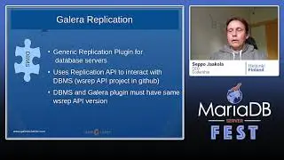 Introduction to MariaDB Galera Cluster - Seppo Jaakola - MariaDB Server Fest 2020