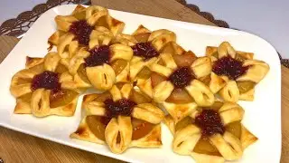 Fleur de pommes || rapide et très simple | dessert