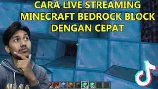 CARA LIVE STREAMING TIKTOK MINECRAFT BEDROCK KELUAR BLOCK DENGAN CEPAT AUTO CLICKER