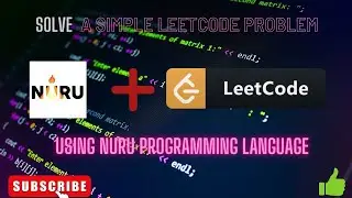 HOW TO SOLVE AN INTEGER PALINDROME PROBLEM USING NURU PROGRAMMING LANGUAGE