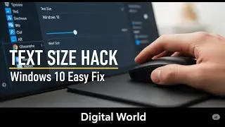 How to Change Text Size in Windows 10  | Easy Display Settings Tutorial