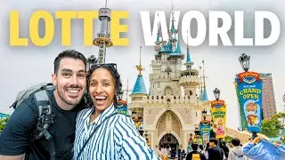 Worlds largest indoor amusement park (Korean Disneyland) 롯데월드 브이로그 🇰🇷