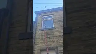 First off window cleaning using wfp