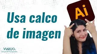 Calco de imagen a un dibujo hecho a mano con #illustrator
