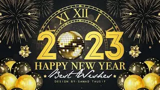 Create Happy New Year 2023 Wallpaper/Card/Poster Design | Photoshop Tutorial | BOSS GFX