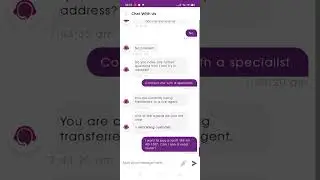 Как переключиться на специалиста живого человека в чате поддержки Egypt Telecom WE