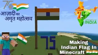 Making Indian Flag In Minecraft | Independence Day Special 🇮🇳🇮🇳 | Techno Animesh Gaming