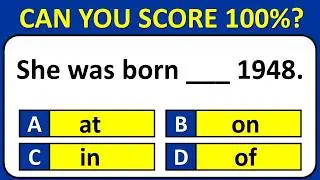 Mixed English Grammar Quiz: CAN YOU PASS 30/30?