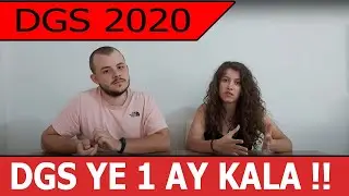 DGS 2020 YE 1 AY KALA YAPILMASI GEREKENLER !!