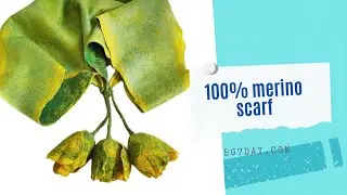 Scarf Women Merino #scarf #merino #giftwomen #elegantstyle #scarfwearing #feltingwool #подарък