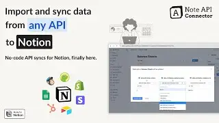 How to Sync API Data with Notion [Note API Connector]