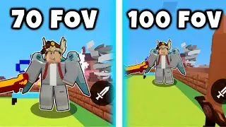 70 FOV vs 100 FOV…(Roblox Bedwars)