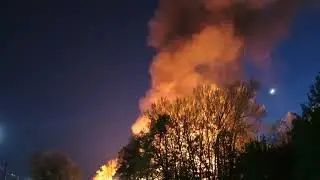Пожар  в Подмосковье 15 мая 2021